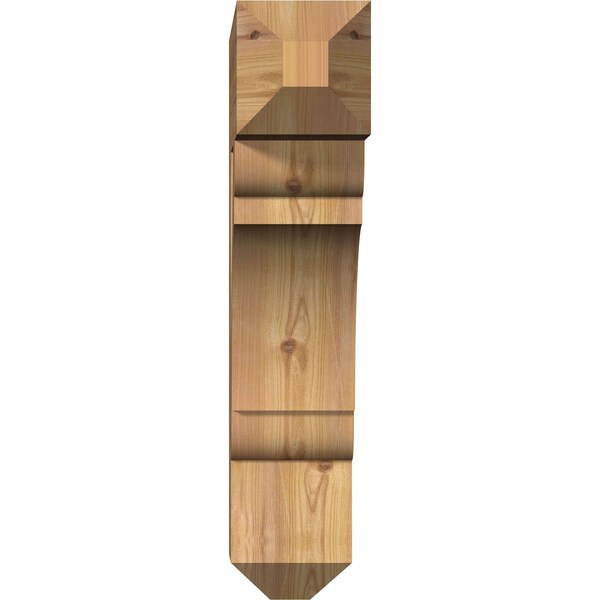 Olympic Craftsman Smooth Bracket, Western Red Cedar, 5 1/2W X 22D X 26H